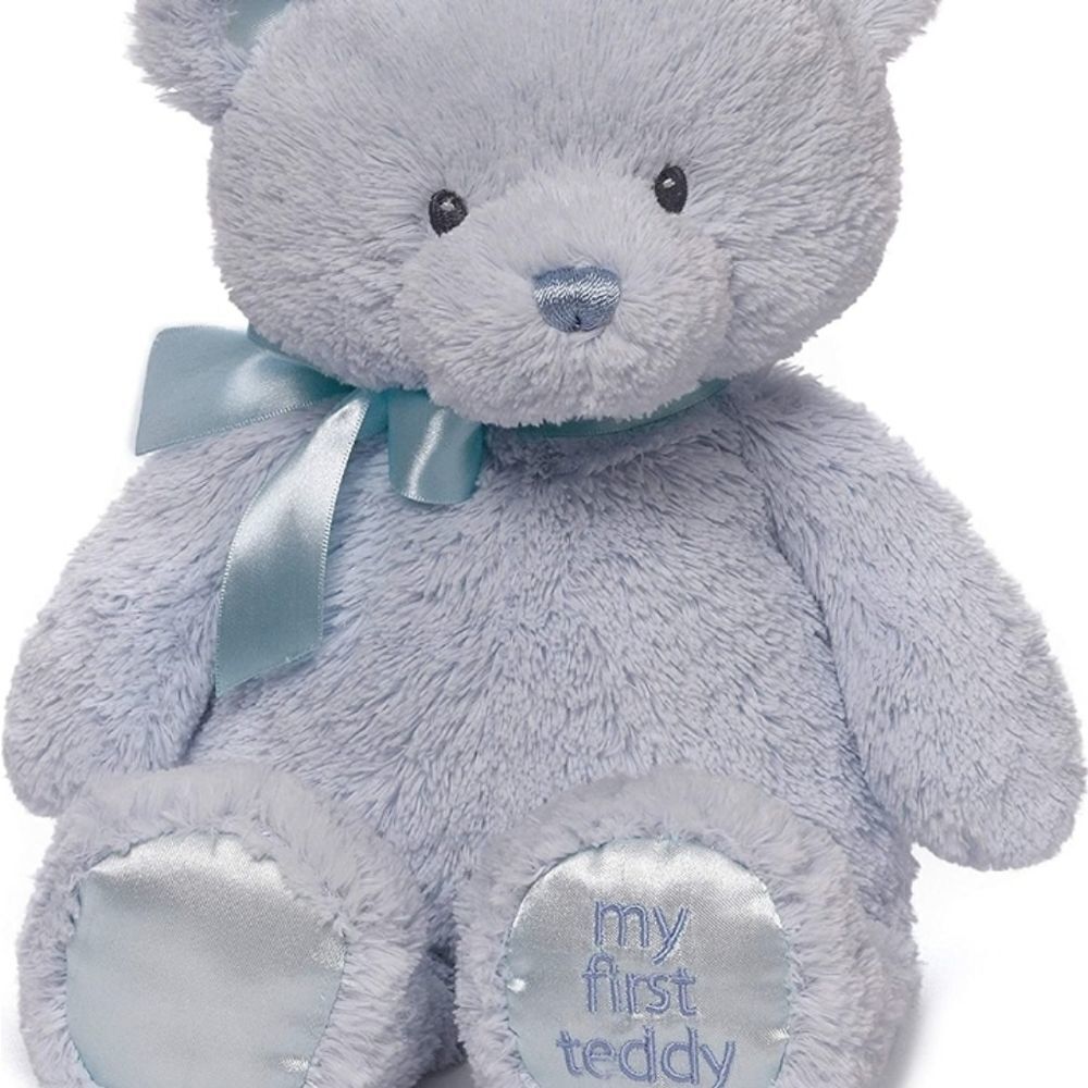 Gund Blue My First 1st Teddy Bear 15" Large 4043976 Soft Plush Animal • New